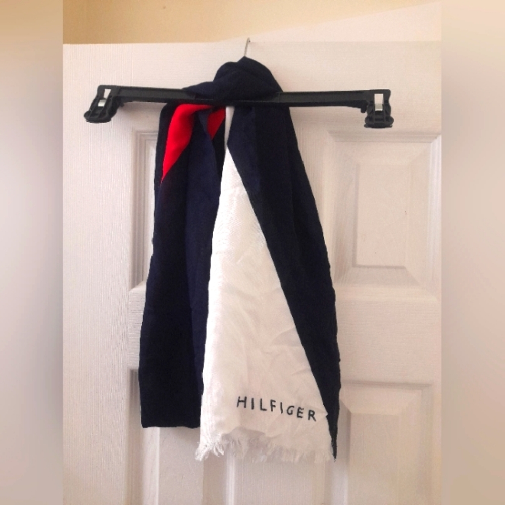 Tommy Hilfiger - Adult Scarf - OS- Red/White/Blue - 70x28